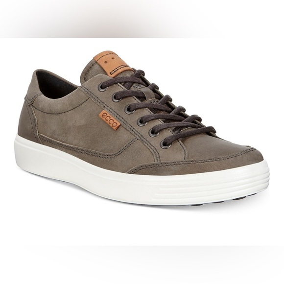ECCO Men's Soft Lace 7 Long Sneakers wild Pigeon color - Picture 1 of 11